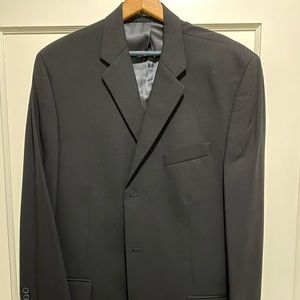 Black DKNY Three-Botton Suit Jacket